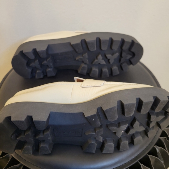 Franco Balin Lug Sole Penny Loafer Putty Patent, Sz 7 - Picture 9 of 11